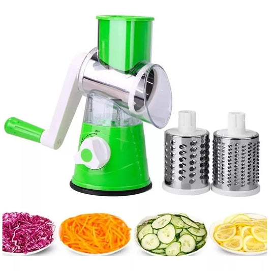 Rallador y Cortador de Verduras y Frutas 3 en 1